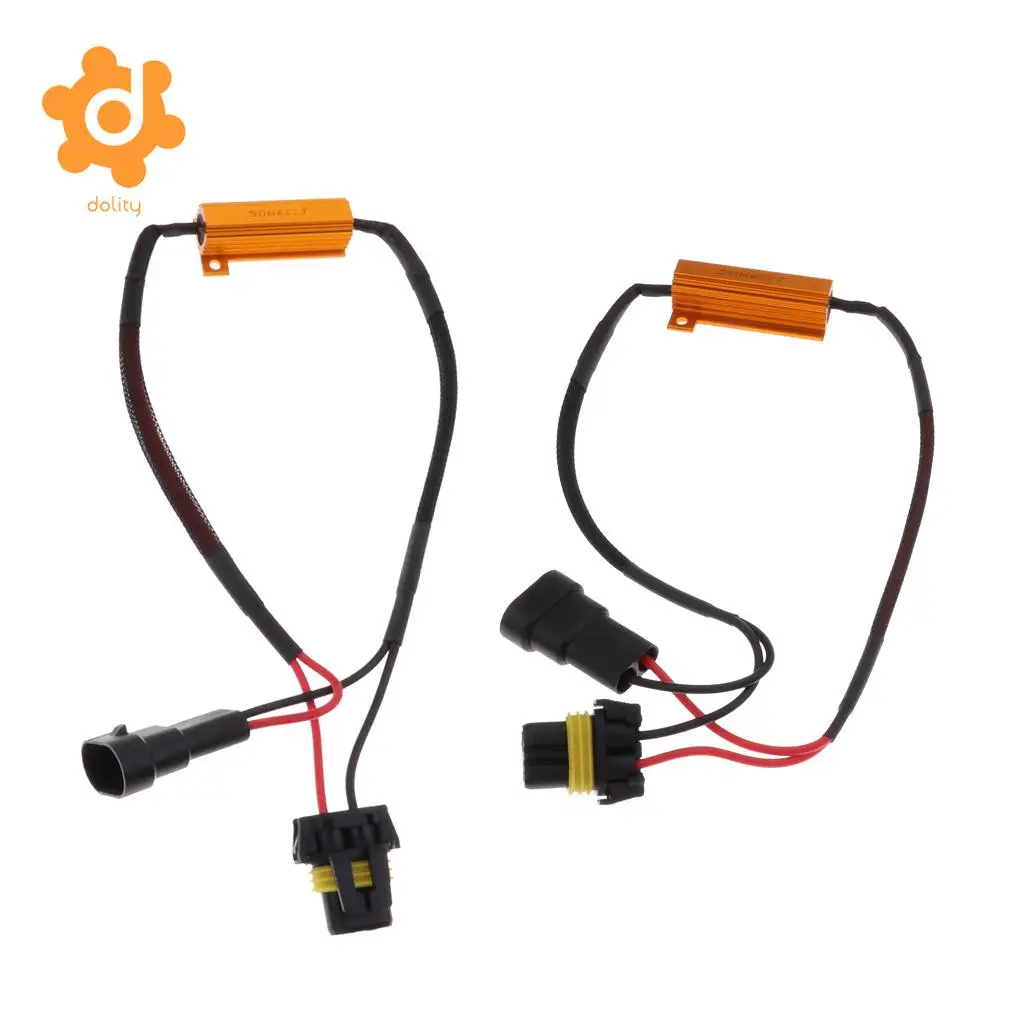 Baoblaze Pair 9005/HB3 LED Fog Light 50W 6Ohm Load Resistor Wiring Canceller Decoder
