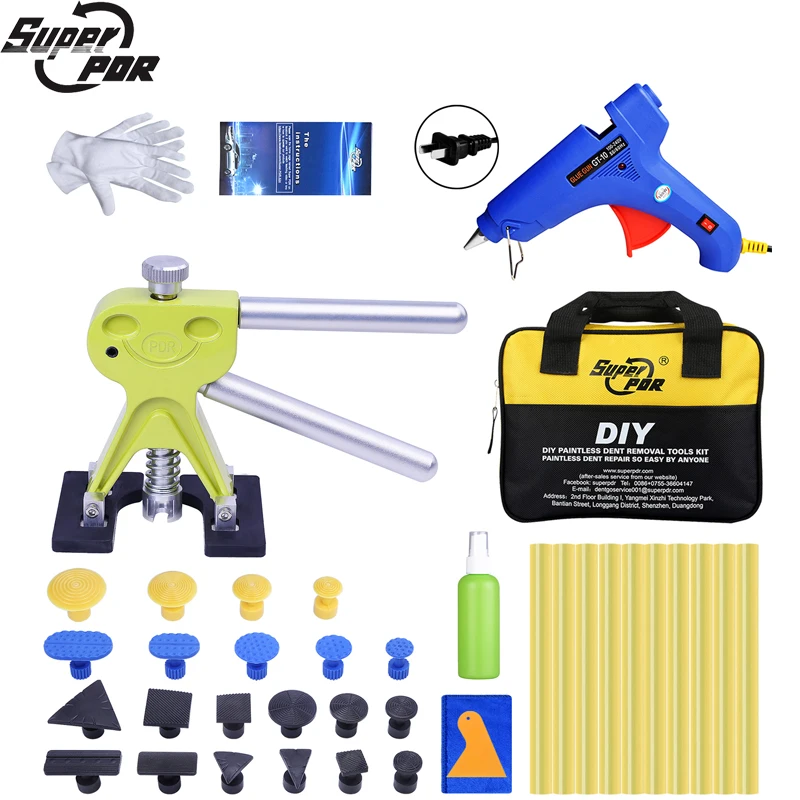 

Super PDR Paintless Dent Repair Tools Auto Dent Puller Suction Cup Glue Tabs Hot Adhesive Glue Sticks For Hot Melt Glue Gun Sets