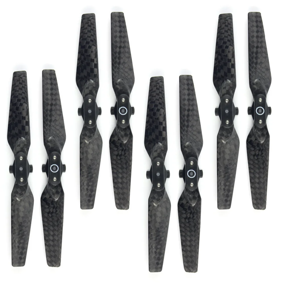 1pack of 4pairs 4730F Carbon Fiber Quick Release Foldable Propellers for DJI Spark Plane Accessory CW + CCW CF Props