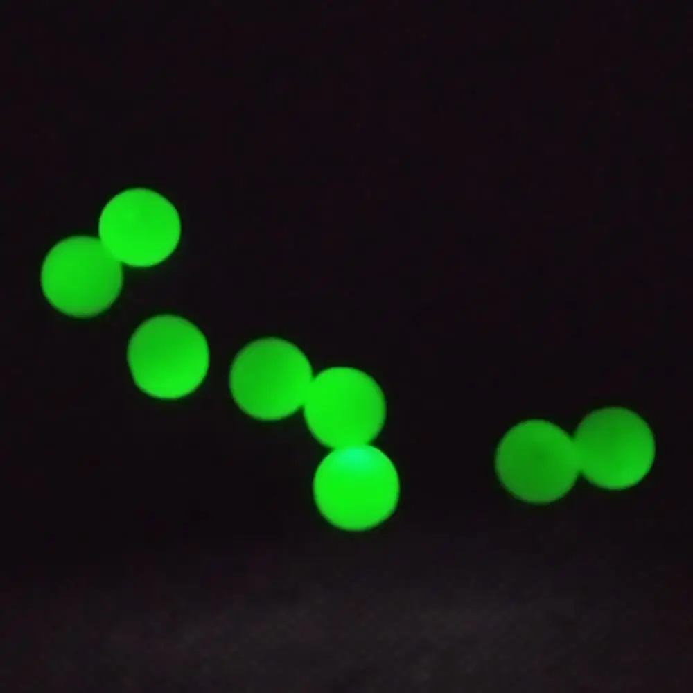 Soft Fishing Beads Stopper 100pcs/lot 3mm-12mm Luminous Round Fishing Space Beans