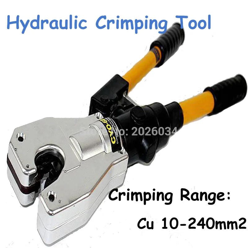 

35mm Stroke Hydraulic Crimping Tool 60KN Hydraulic Dieless Crimping Tool 10-240mm2 for Cable Wire Lug CYO-6B