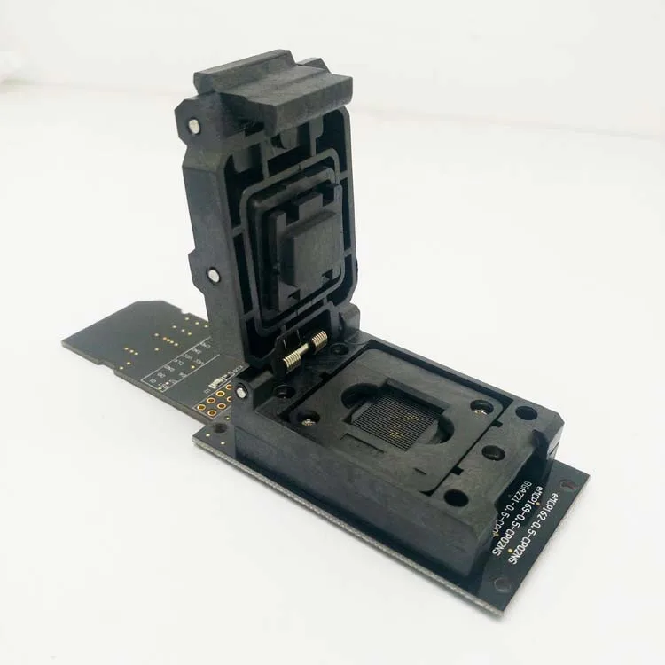 

eMMC Reader test socket with SD Interface,Clamshell Structure BGA153 BGA169 Chip Size Pitch 0.5mm for data recovery