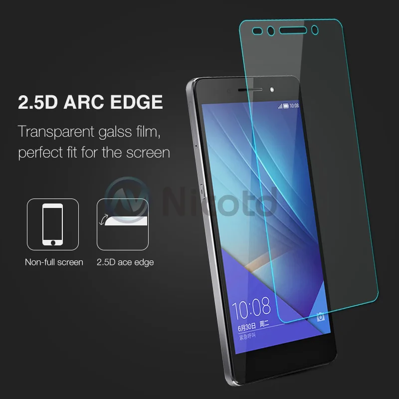 Nicotd 2.5D 9H Premium Tempered Glass For Huawei Honor 7 5.2 inch Screen Protector Toughened protective film For Huawei Honor 7 (4)