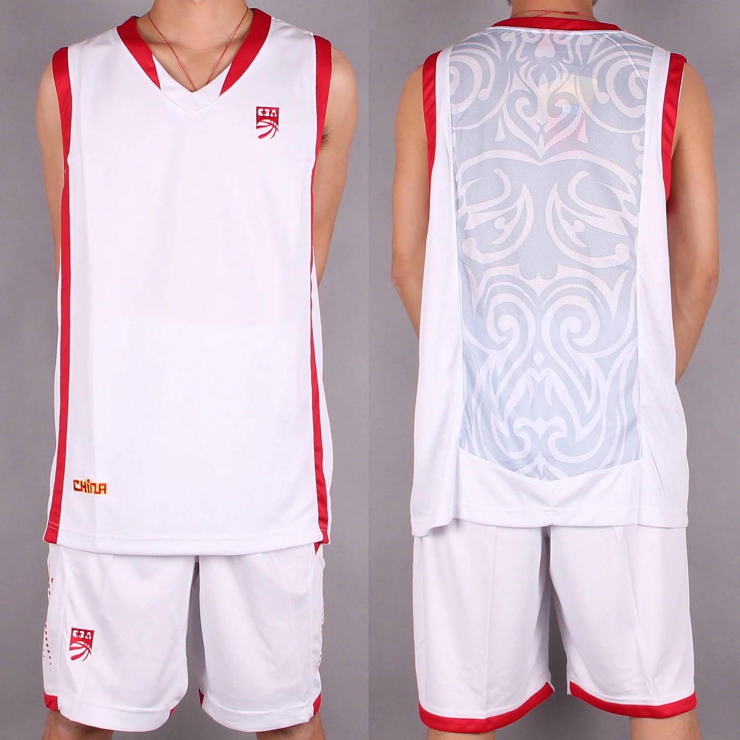 Cba Jersey Basketball Clothes Unique Jersey Mesh Printing White