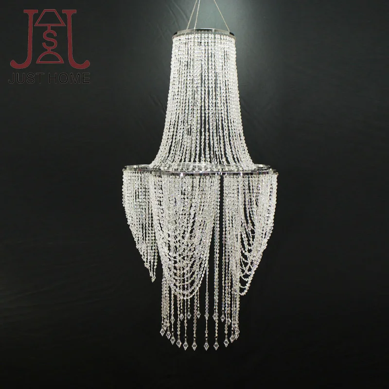 1PCS Clear Chandelier Lamp Wedding supplies Romantic Acrylic Chandelier