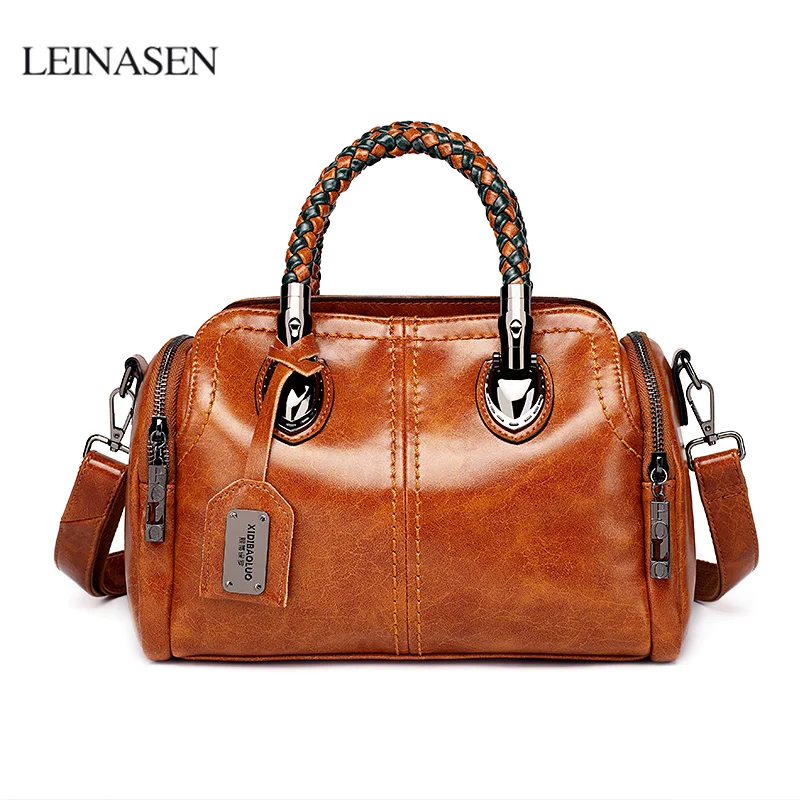 

Luxury Brand 100% Genuine Leather Women's Messenger Bag Ladies Handbags High Quality Designer Shoulder Tote Bag for Female Louis