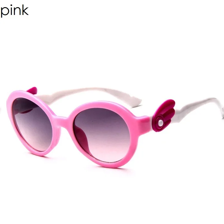 pink TR90 Гибкие Дети Солнцезащитные очки для женщин поляризационные ребенок Детская безопасность покрытие Защита от солнца Очки UV400 очки Оттенки для Óculos De Sol - Цвет линз: pink