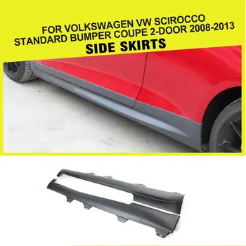 

PP Car Auto Side Skirts Extension Lips For Volkswagen VW Scirocco Standard Coupe 2-Door 2008 - 2013