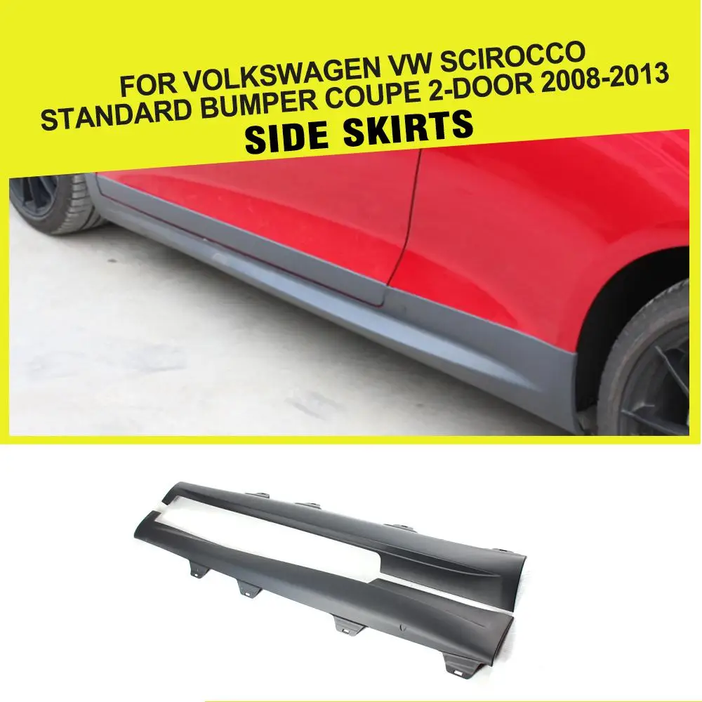 Автомобильные Боковые удлинители из ПП для Volkswagen VW Scirocco Standard Coupe 2 Door 2008 2013|skirt lip|lips