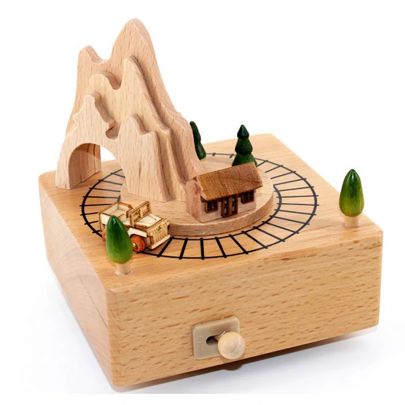 wooden wind up toys