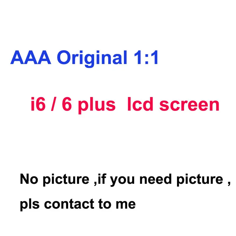 

i6 plus 6plus lcd screen display For IP i6 6G lcd wiht Touch Screen Digitizer Assembly White black