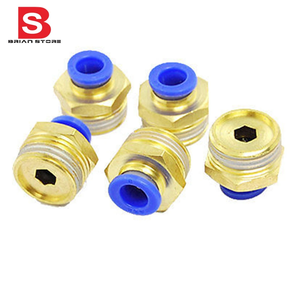 

Dia hose Male Thread Straight Push in Pneumatic Quick Connector Fittings + SPC