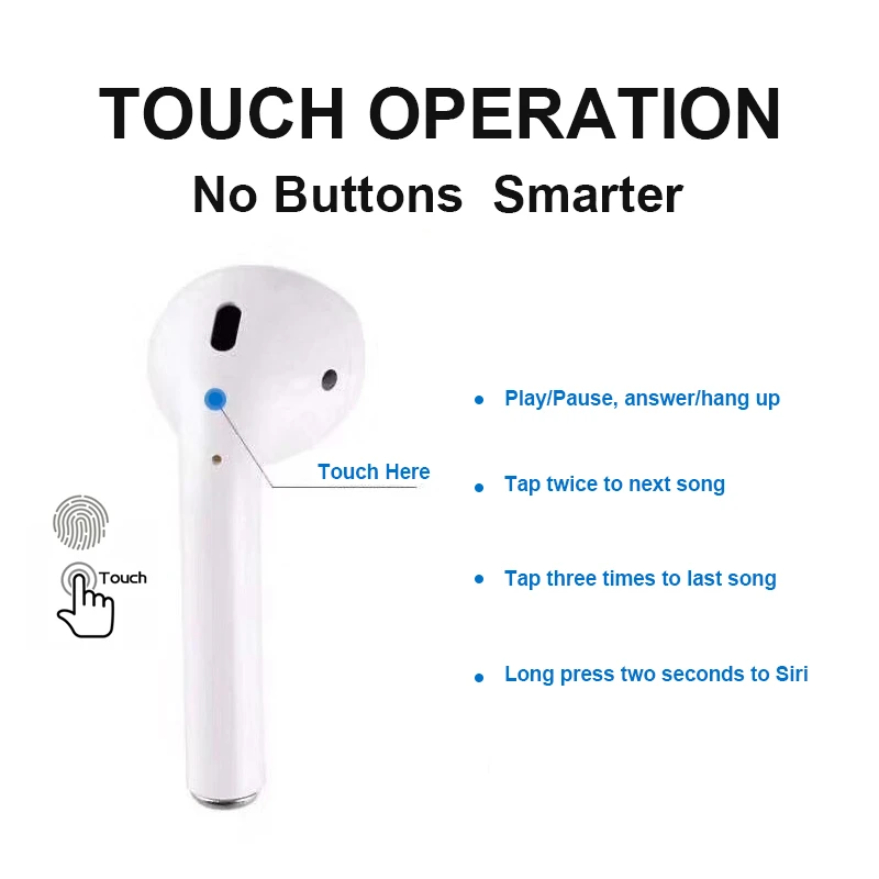 i10 tws touch control 