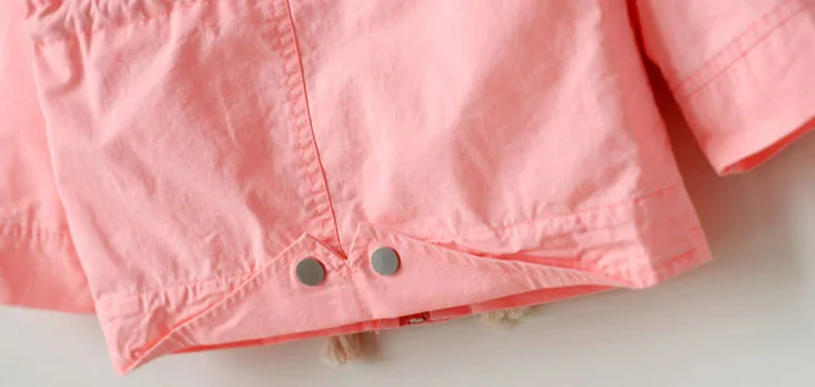 Импортные товары, детская одежда весеннее детское пылевое пальто для отдыха для девочек Хлопковое пальто флуоресцентного цвета