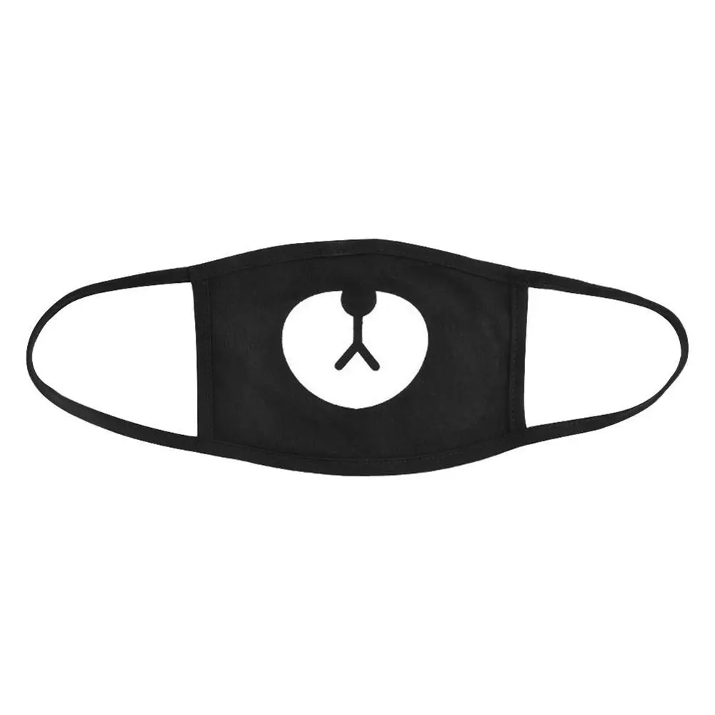 

LGFM-Cute Bear Face Masks Unisex Black Mouth Mask Anti Dust Mask Kpop Mask Muffle