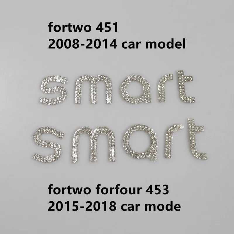 Автомобильная наклейка с буквенным логотипом для Mercedes Smart 453 451Fortwo Forfour блестящая