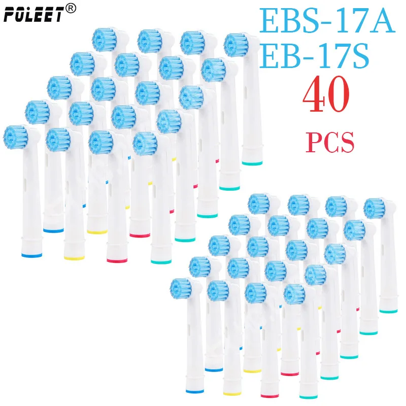 Для выведения токсинов, 40 шт Электрический Зубная щётка головы SB-17A EB-18A EB-25A EB-50A EB-10A SB-20A EB-17A SB-417A EB-30A S32-4 SR12A. 18A EBS-17A IP-17A