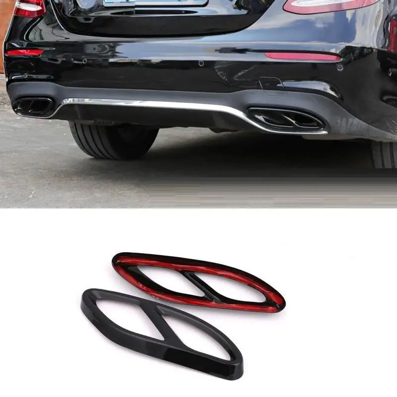 

Front Rear Fog Lamp Bumper automobile modified car styling sticker strip bright sequins 16 17 FOR Mercedes Benz E class
