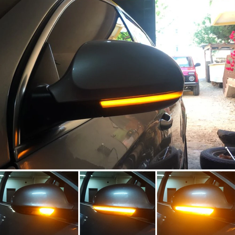

Black Dynamic Blinker Turn Signal LED For VW GOLF 5 GTI Variant Jetta MK5 Passat B5.5 B6 Plus GT Sharan EOS SuperB Mirror light