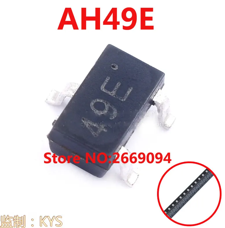 

20 шт./50 шт./100 шт. новый оригинальный SMD 49E SOT23 3503 датчик элемента Холла SS49E линейный переключатель AH49E