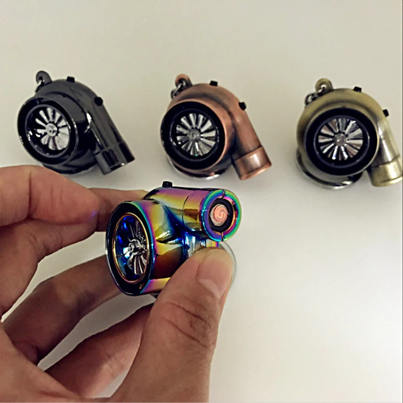 

High quality Alloy Creative Cigarette lighter USB charging Car Keychain for bmw mercedes audi renault kia honda JDM accessories