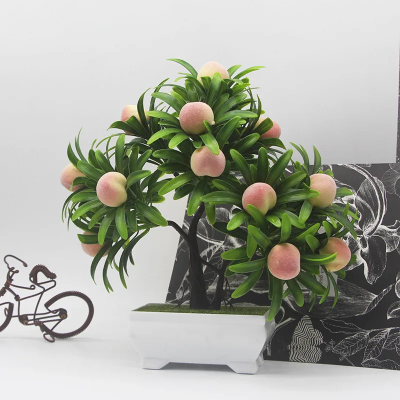 Idyllic Style Simulation Fruit Potted Trinkets Fake Plastic Flowerpot Office Living Room Desk Decoration | Дом и сад