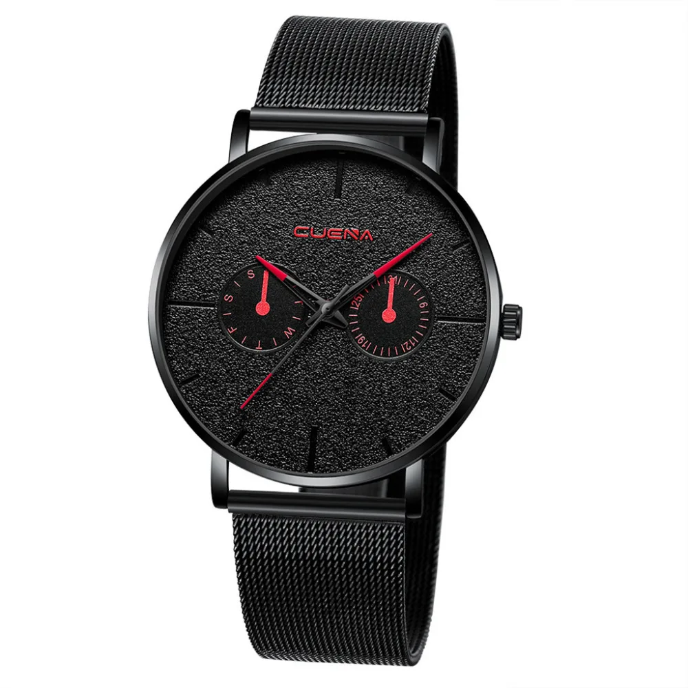 Montre Homme Роскошные мужские часы 2019 кварцевые деловые с Циферблатом из нержавеющей