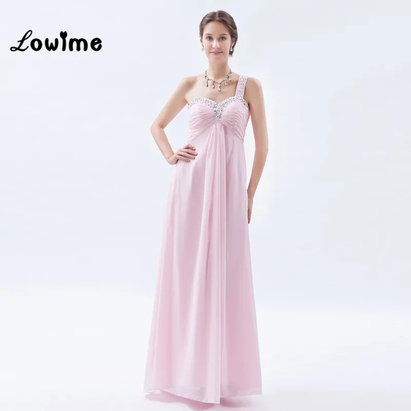 Belle Jolie Robe De Demoiselle Dhonneur Rose Longue Pas