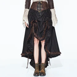 Punk Women Striped Skirts Gothic Slim Black High Low Asymmetrical Skirts Black Bandage Long Maxi Skirts Punk Women Striped Skirts Gothic Slim Black High Low Asymmetrical Skirts Black Bandage Long Maxi Skirts