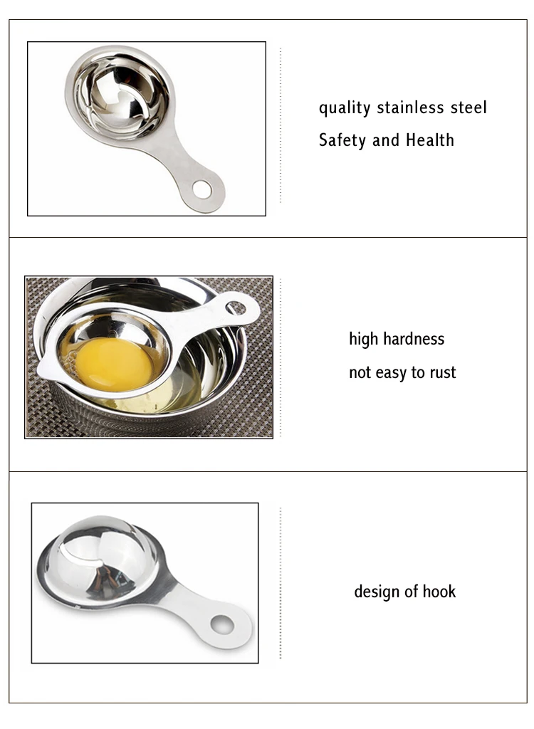 Сепаратор яичного желтка из нержавеющей стали для яичного желтка фильтр приспособления кухонные аксессуары инструменты для приготовления пищи оптом