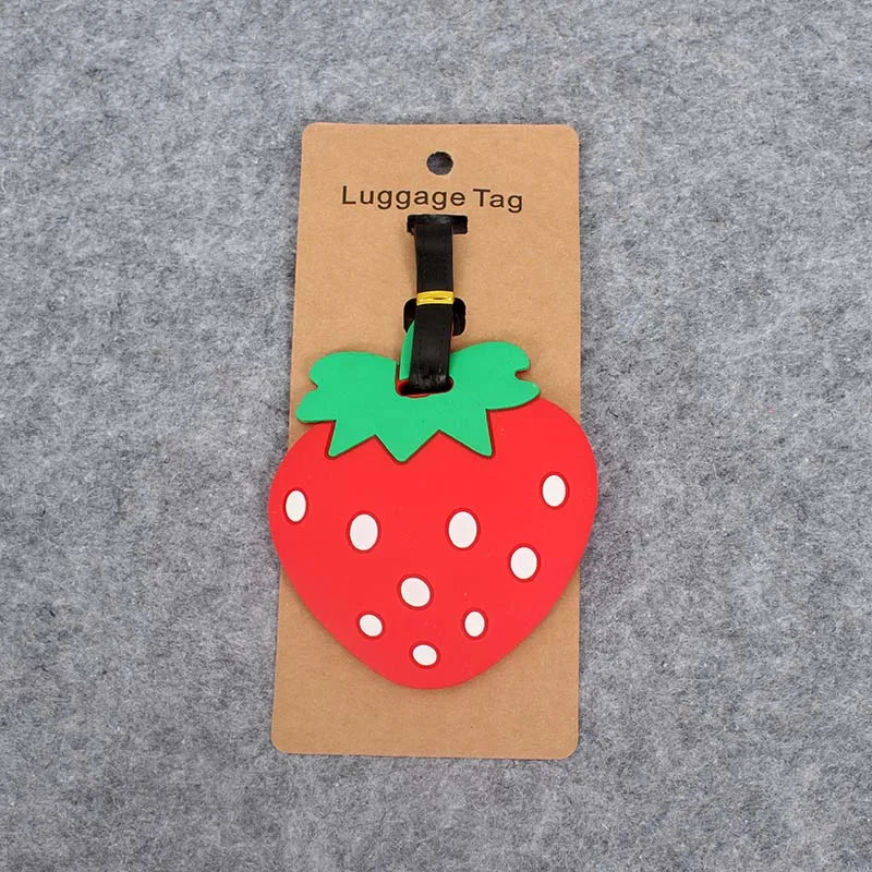 Travel Accessories Creative Luggage Tag Animal Cartoon Silica Gel Suitcase ID Addres Holder Baggage Boarding Tags Portable Label