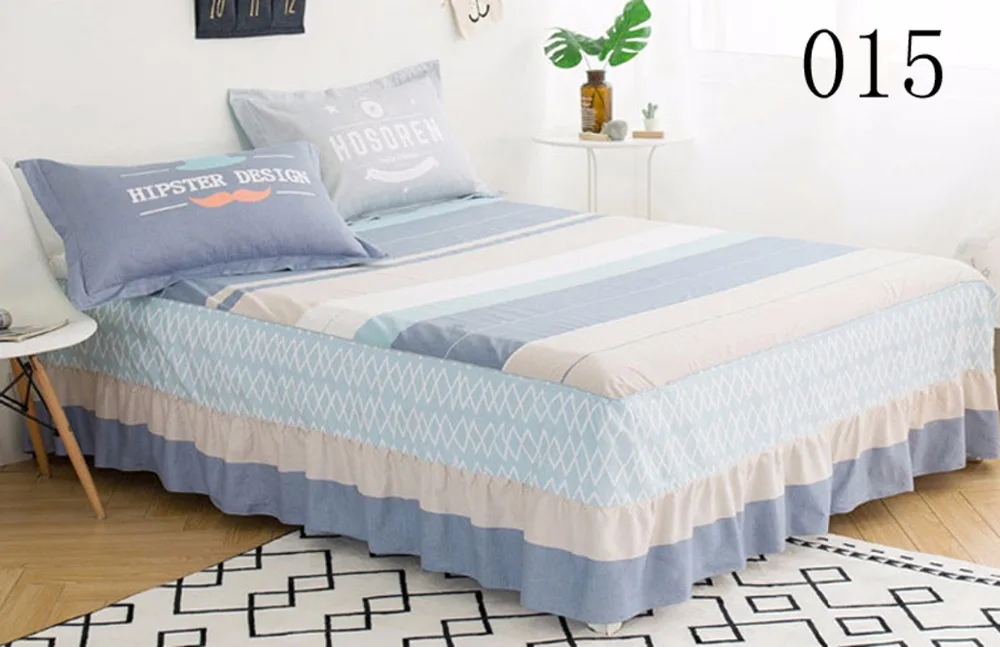 Aliexpress.com : Buy Stripe 1Pcs Cotton Bed Skirt Mattress ...