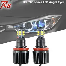 OBD Erro Grátis Canbus H8 XT-E Chips de alta Potência 120 W E92 E60 E70 X5 X6 Z4 Marcador LED Angel Eyes o Halo Anel Lâmpadas Branco Para BMW
