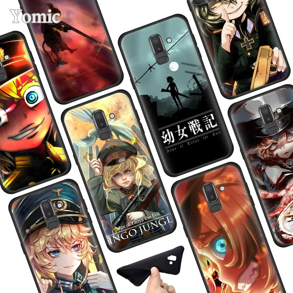 

Japan Anime youjo senki Silicone Phone Case for Samsung Galaxy J8 J6 J4 Plus 2018 A50 A70 A80 S10 Plus S10e Case Cover