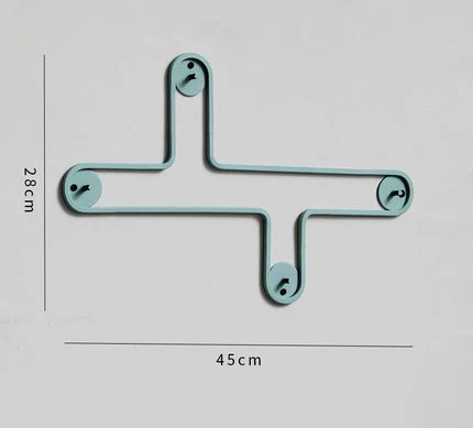 Nordic настенные украшения дерева для хранения халат металлический крюк разное держатели пальто металлические стеллажи современный Дизайн вешалка геометрический - Цвет: 12