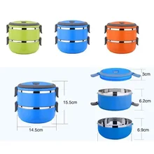 1 шт Два Слои студент Нержавеющая сталь супница утечки-доказательство высокого Ёмкость суп фрукты рисовый салат миска с крышкой Еда контейнер