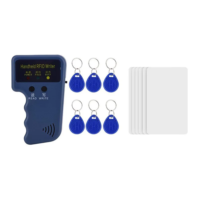 125khz rf card clone key duplicator portable access card rfid copier + 6pcs EM4305 tag and rfid cards free 125khz rf card clone key duplicator portable access card rfid copier + 6pcs EM4305 tag and rfid cards free