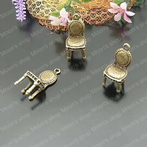 (21828)Alloy Findings,charm pendants,Antiqued style bronze tone Chair 20PCS (21828)Alloy Findings,charm pendants,Antiqued style bronze tone Chair 20PCS