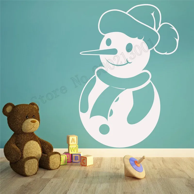 

Vinyl Art Room Decoration Festive Merry Christmas Wall Decoration Removeable Ornament Beauty Xmas Snow Sticker Mural LY557