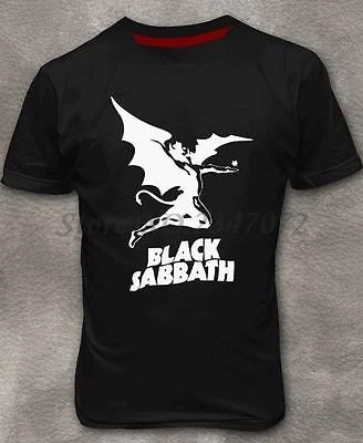 

Black Sabbath Men's T-shirt Heavy Metal Cotton Black Tee Shirt men summer cotton t-shirts 4XL 5XL EURO SIZE