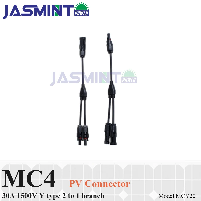 

5pairs 30cm Y type 2 to 1 branch MC4 connector for PV cable 4mm2 solar cable 1000V/1500V 30A MC4 connector