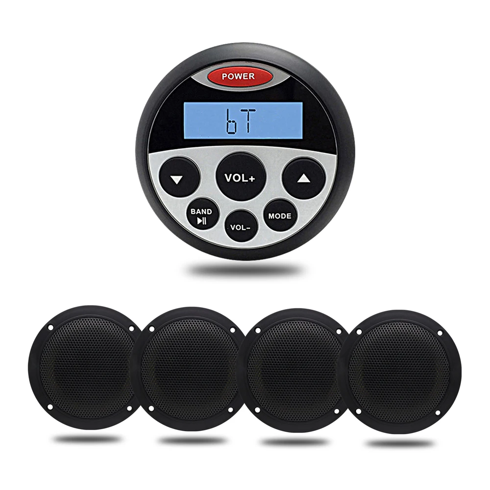 3.5" Waterproof Marine FM AM Radio Stereo Boat RV SPA UTV
