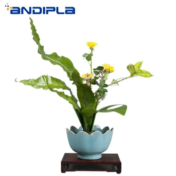 

Chinese Traditional Zen Ceremony Ikebana White Porcelain Lotus Bowl Ceramic Flower Pot Desktop Hydroponics Vase Ice Cream Bowls