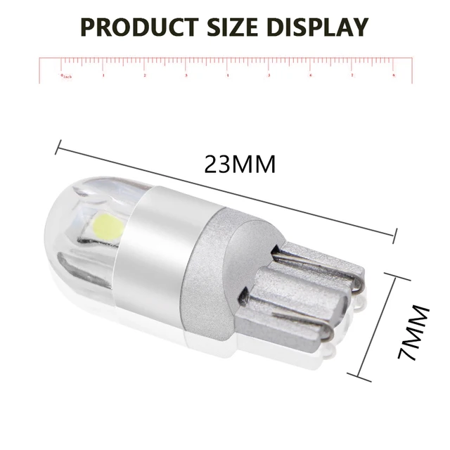 1pcs Signal Lamp 3030 T10 Led Car Bulb W5W 194 168 Led T10 Led Lamps For Cars White 5W5 Clearance Backup Reverse Light 12V