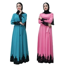 Мусульманская одежда для женщин Дубай абайя халат джеллаба Бангладеш кафтан марокаин абайя турецкий для женщин мусульманское платье распродажа ОАЭ