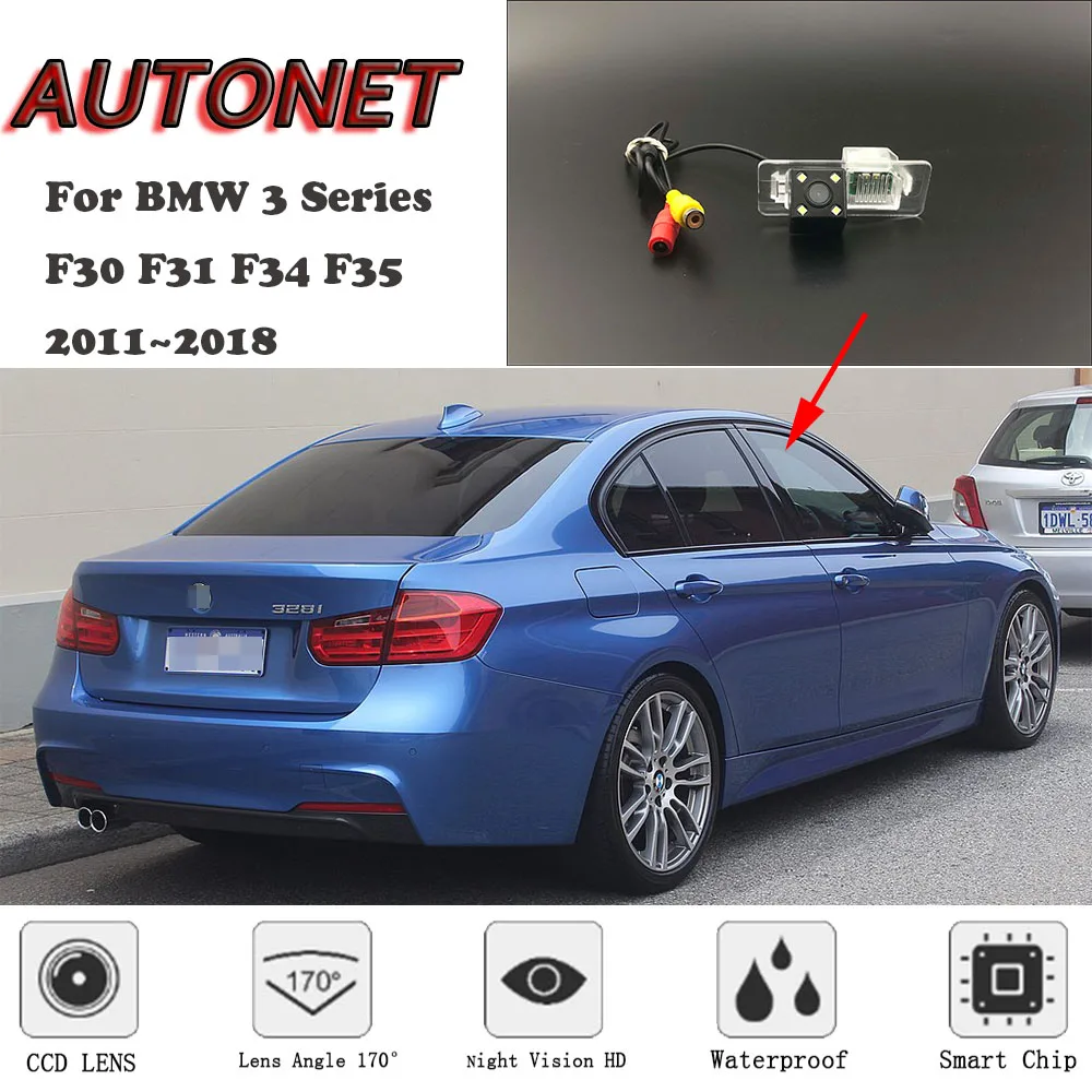 AUTONET HD камера заднего вида ночного видения для BMW 3 серии F30 F31 F34 F35 2011~ CCD/камера или Кронштейн номерного знака