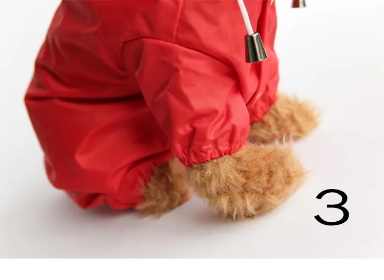 Дождевик для Собаки Одежда для маленькой собаки плюшевый VIP пончо для питомцев Щенячий лап Встроенная водонепроницаемая одежда для собак