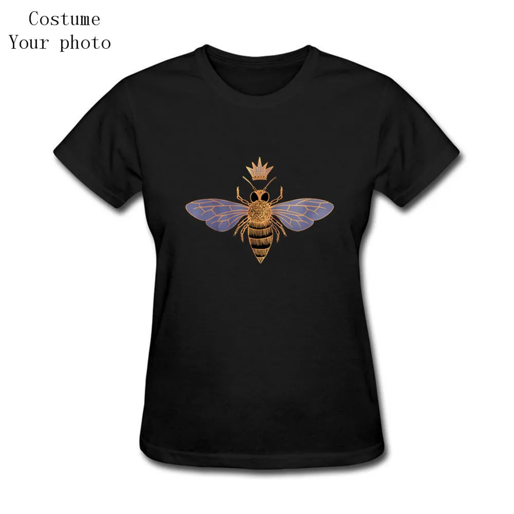 

2019 new arrival Queen Bee Funny Cute Cool tshirt Boss Lady Crown Alpha Top Women game print T-Shirt cotton gift mujer t shirts