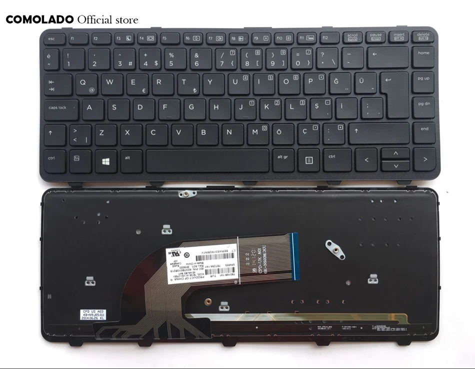 TR Turkish Laptop keyboard for HP 430 G2 440 G1 440 445 G1 G2 640 645 backlight Laptop Keyboard TR layout