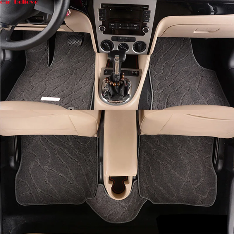 

Car Believe Auto car floor mat For renault fluence kadjar captur scenic 3 laguna 3 logan sandero waterproof car accessories